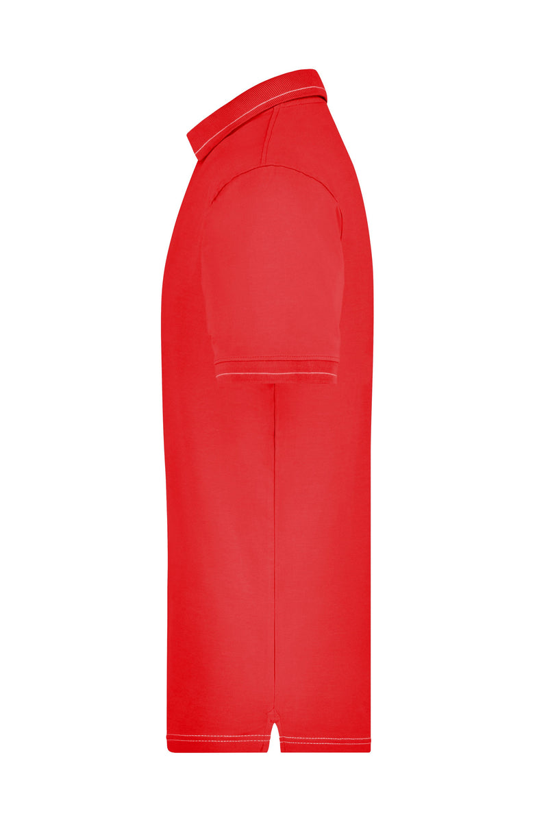 Laden Sie das Bild in Galerie -Viewer, Hochwertiges Poloshirt mit Kontraststreifen - Herren - JN569