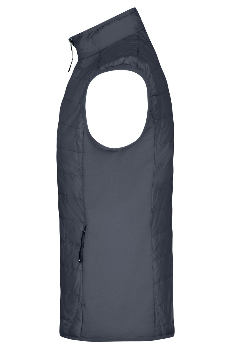 Laden Sie das Bild in Galerie -Viewer, Leicht wattierte Weste im sportlichen Materialmix - JN1114