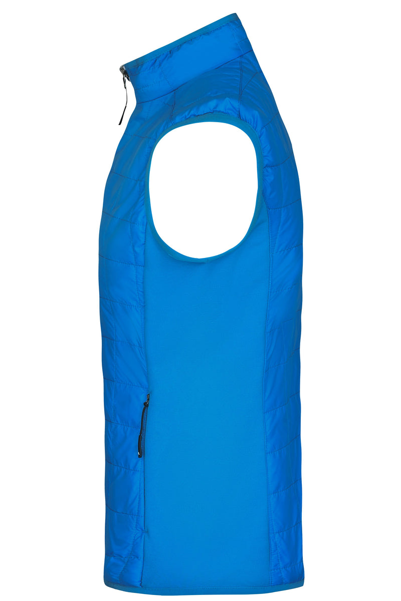 Laden Sie das Bild in Galerie -Viewer, Leicht wattierte Weste im sportlichen Materialmix - JN1114