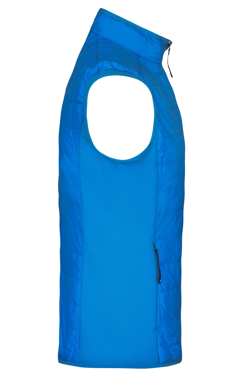 Laden Sie das Bild in Galerie -Viewer, Leicht wattierte Weste im sportlichen Materialmix - JN1114