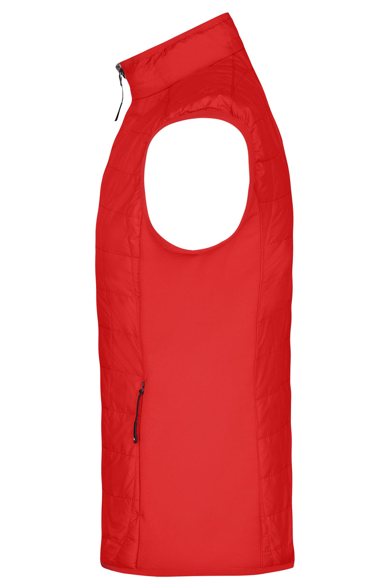 Laden Sie das Bild in Galerie -Viewer, Leicht wattierte Weste im sportlichen Materialmix - JN1114