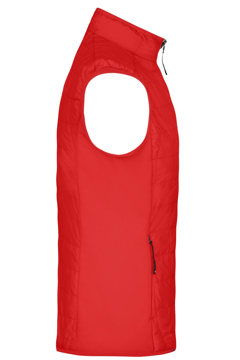 Laden Sie das Bild in Galerie -Viewer, Leicht wattierte Weste im sportlichen Materialmix - JN1114