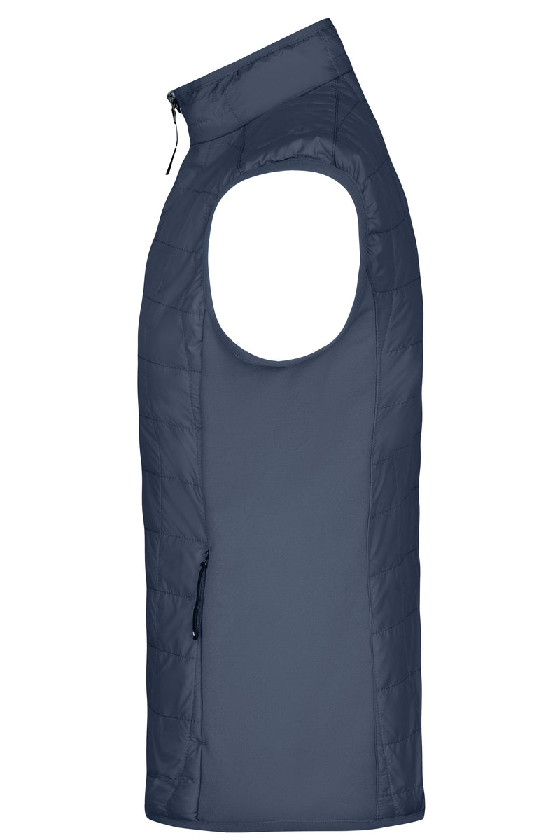 Laden Sie das Bild in Galerie -Viewer, Leicht wattierte Weste im sportlichen Materialmix - JN1114