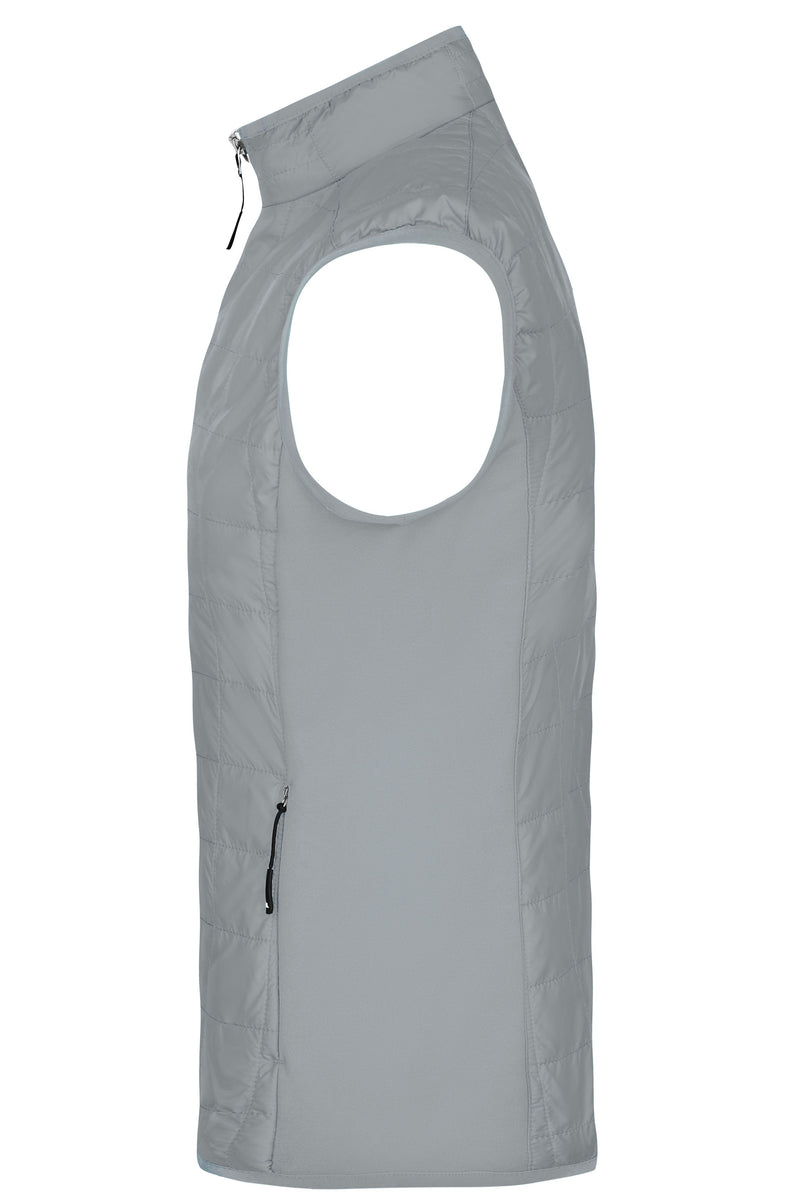 Laden Sie das Bild in Galerie -Viewer, Leicht wattierte Weste im sportlichen Materialmix - JN1114