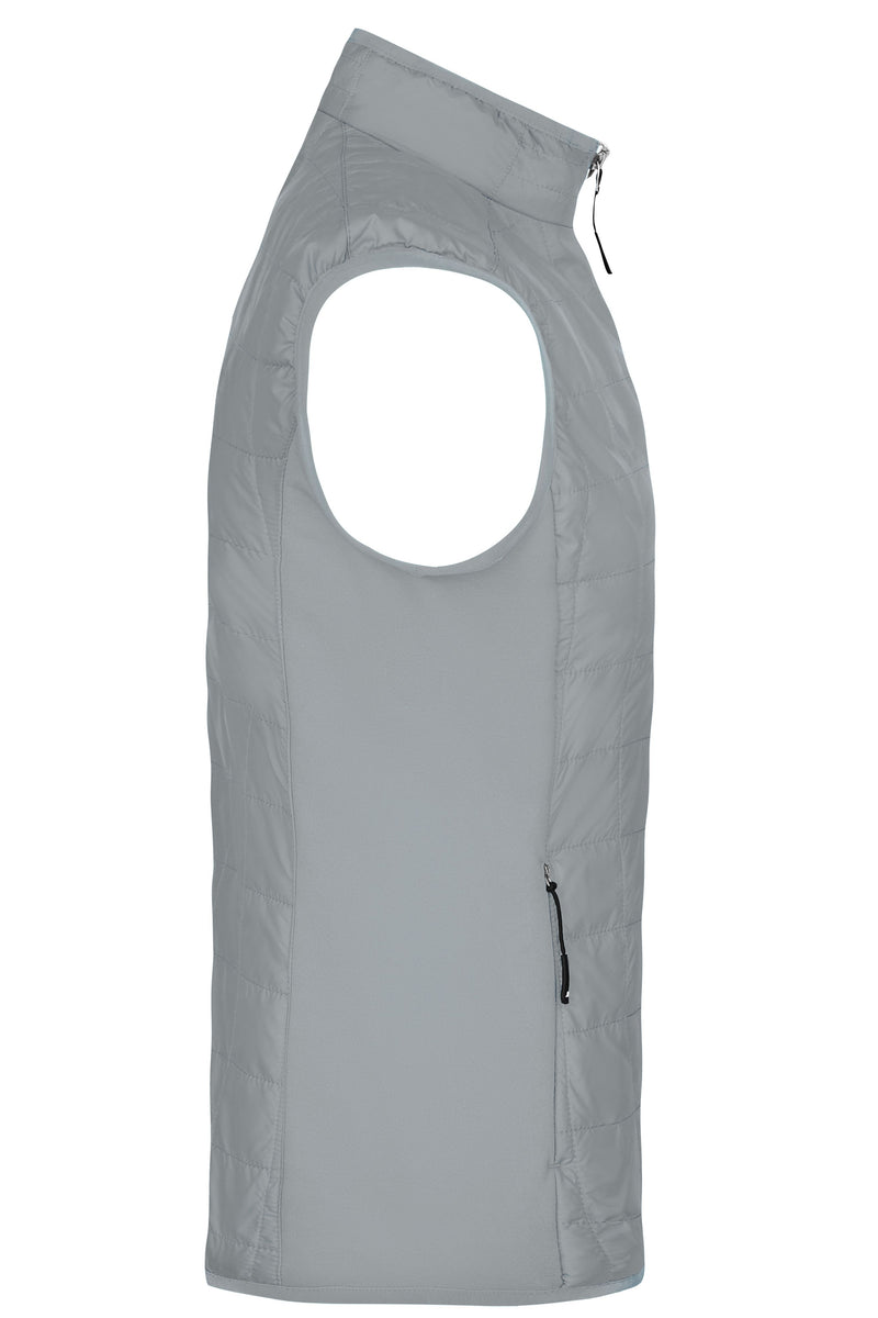 Laden Sie das Bild in Galerie -Viewer, Leicht wattierte Weste im sportlichen Materialmix - JN1114