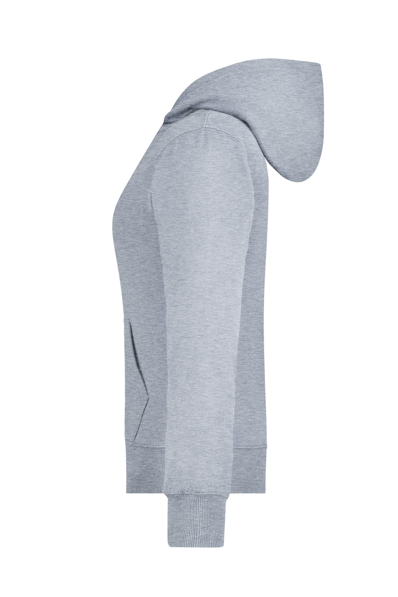 Laden Sie das Bild in Galerie -Viewer, Kapuzen-Jacke aus formbeständiger Sweat-Qualität - Damen - JN053