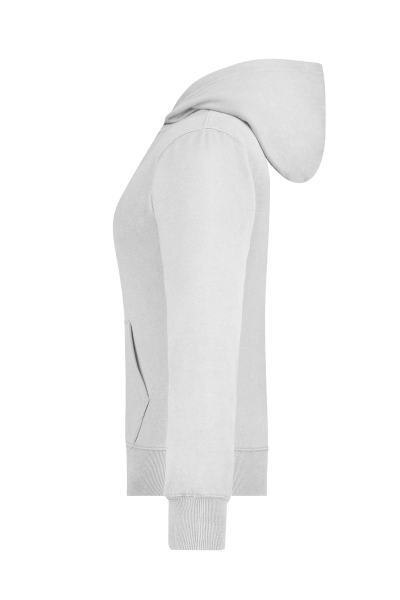 Laden Sie das Bild in Galerie -Viewer, Kapuzen-Jacke aus formbeständiger Sweat-Qualität - Damen - JN053