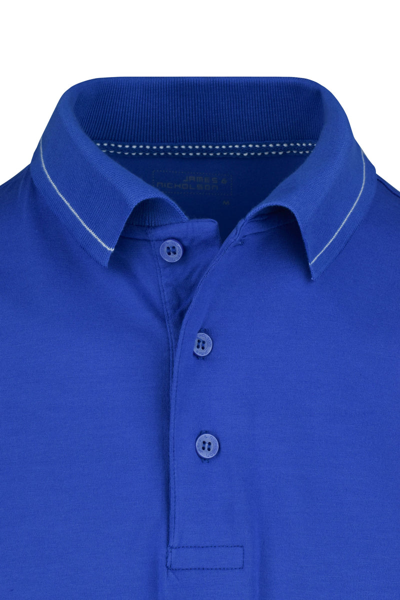 Laden Sie das Bild in Galerie -Viewer, Hochwertiges Poloshirt mit Kontraststreifen - Herren - JN569