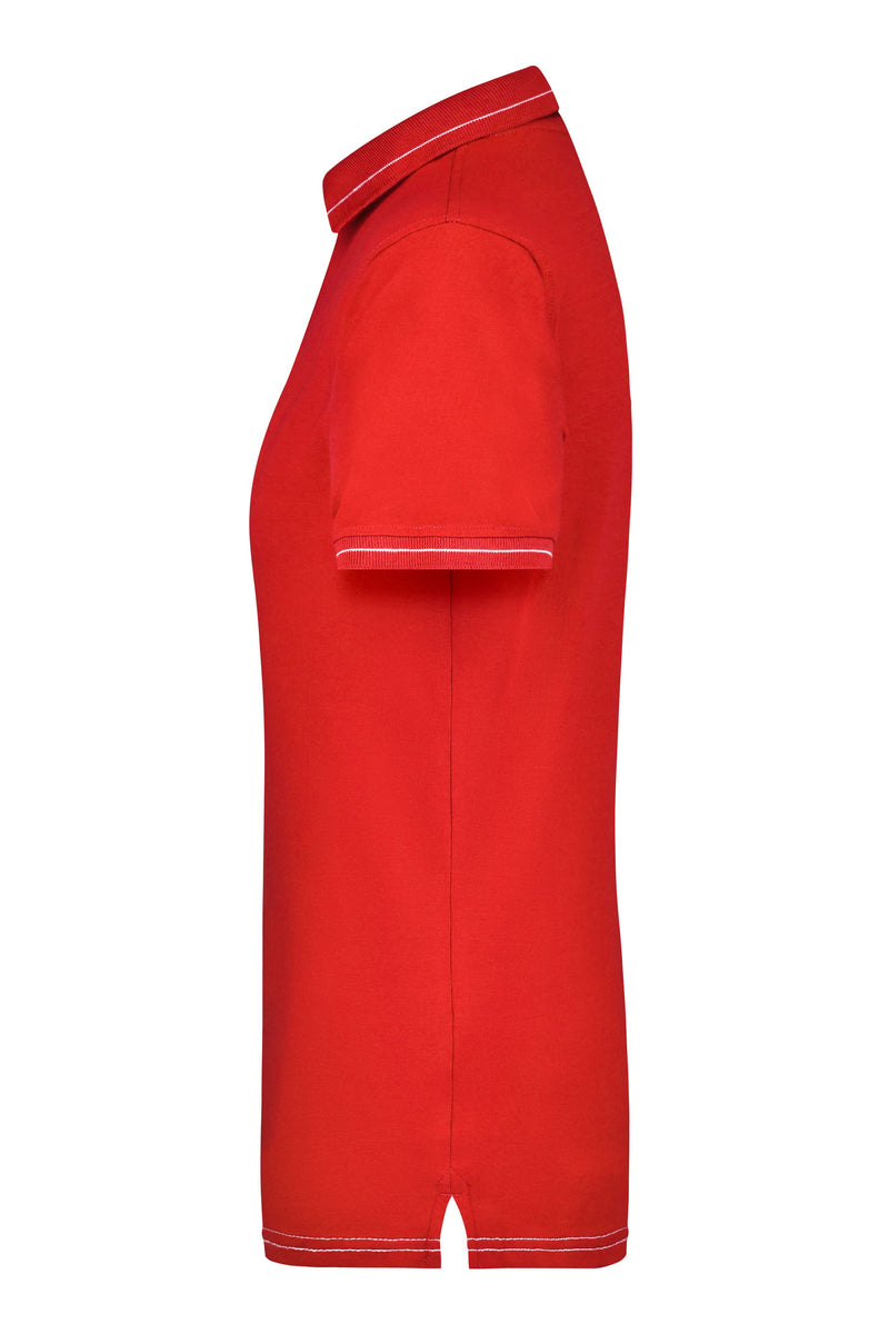 Laden Sie das Bild in Galerie -Viewer, Hochwertiges Poloshirt mit Kontraststreifen - Damen - JN568