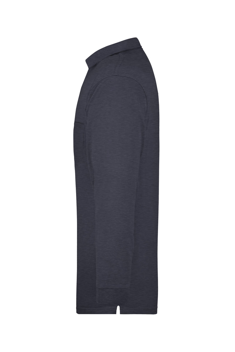 Laden Sie das Bild in Galerie -Viewer, Langarm-Polohemd mit Brusttasche - JN029