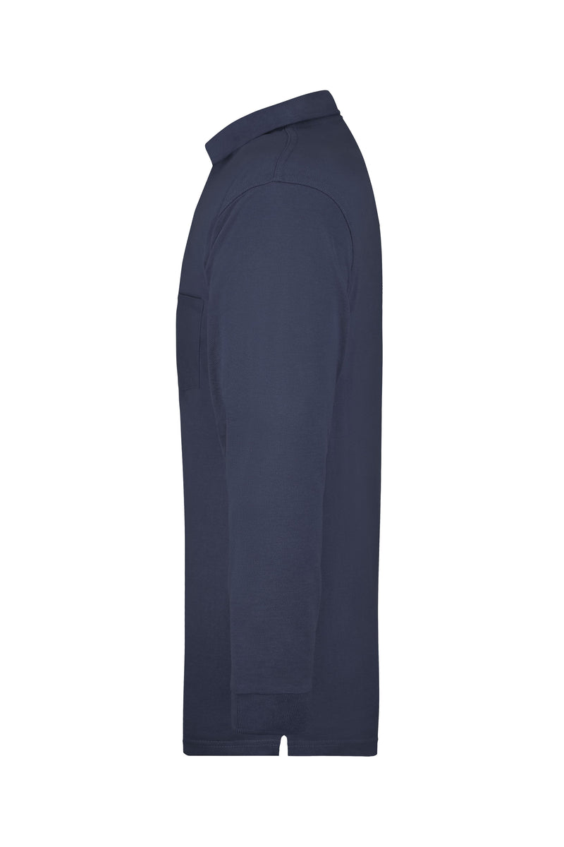 Laden Sie das Bild in Galerie -Viewer, Langarm-Polohemd mit Brusttasche - JN029