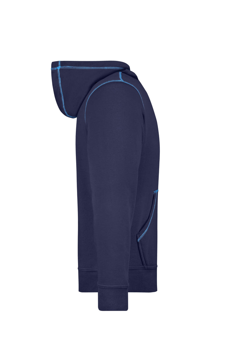 Laden Sie das Bild in Galerie -Viewer, Kapuzensweat mit modischen Kontrastnähten - Herren - JN961