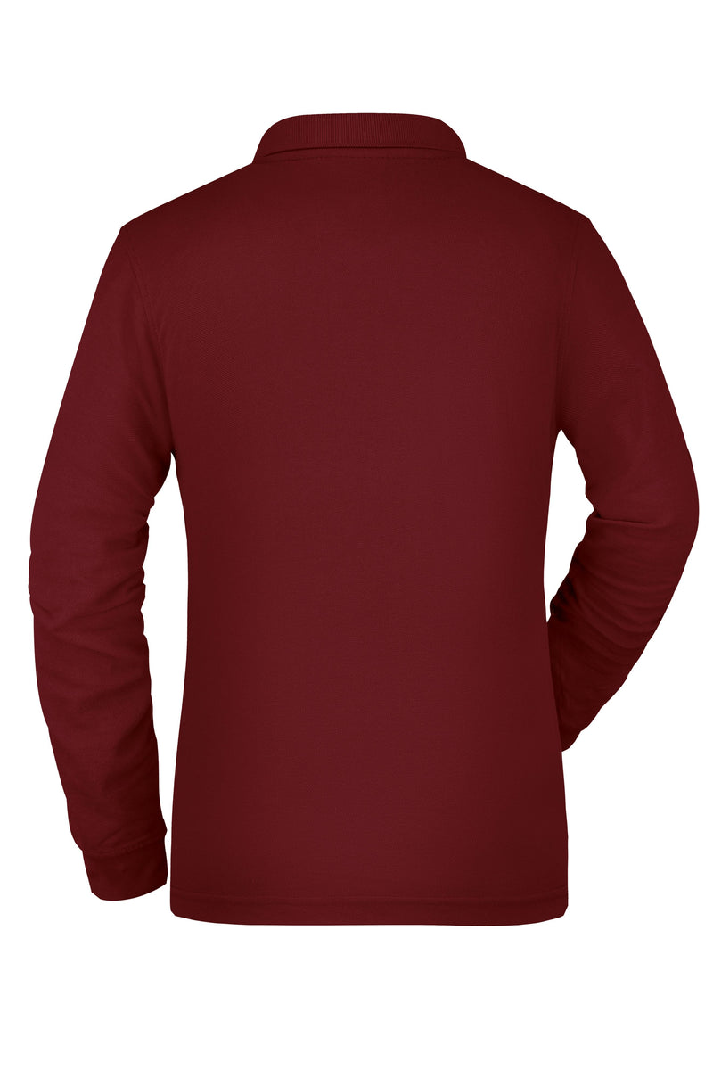 Laden Sie das Bild in Galerie -Viewer, Pflegeleichtes und strapazierfähiges Langarm Polo mit Brusttasche - JN865