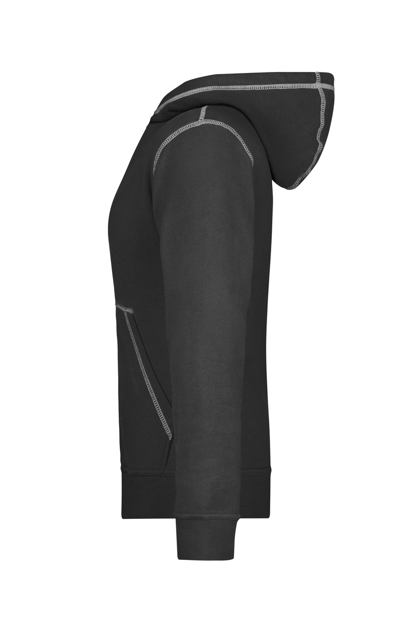 Laden Sie das Bild in Galerie -Viewer, Kapuzensweat mit modischen Kontrastnähten - Damen - JN960