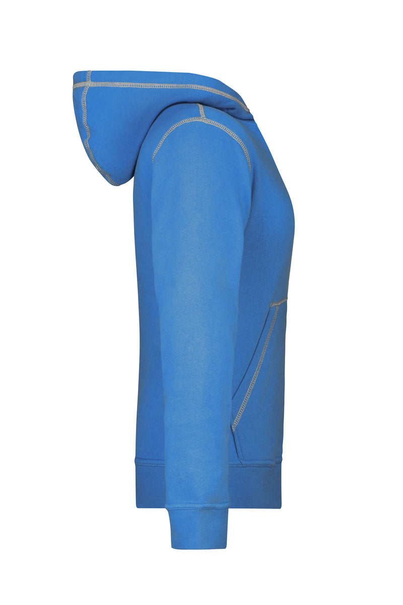 Laden Sie das Bild in Galerie -Viewer, Kapuzensweat mit modischen Kontrastnähten - Damen - JN960