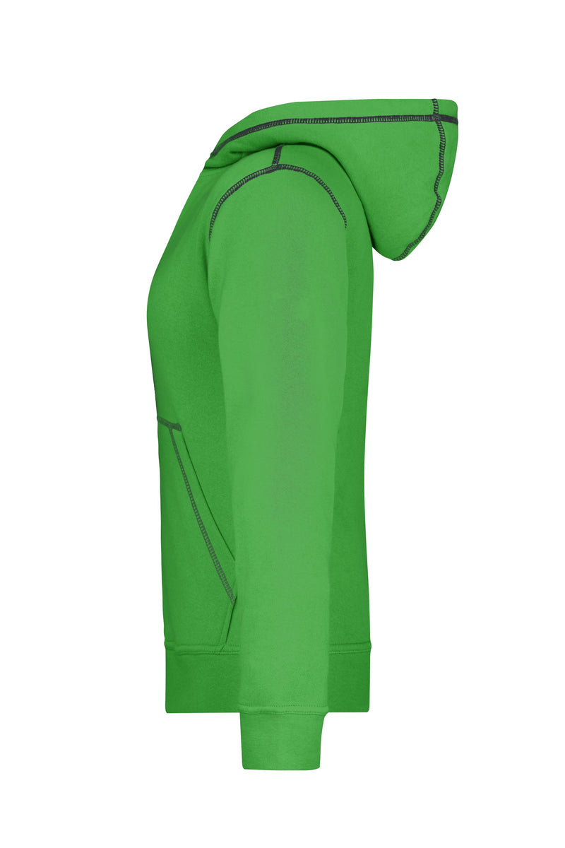 Laden Sie das Bild in Galerie -Viewer, Kapuzensweat mit modischen Kontrastnähten - Damen - JN960