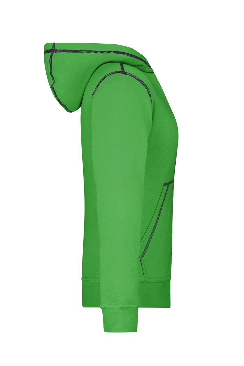 Laden Sie das Bild in Galerie -Viewer, Kapuzensweat mit modischen Kontrastnähten - Damen - JN960