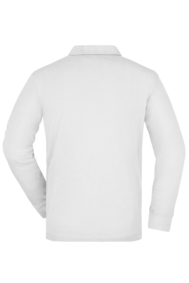 Laden Sie das Bild in Galerie -Viewer, Pflegeleichtes und strapazierfähiges Langarm Polo mit Brusttasche - JN866