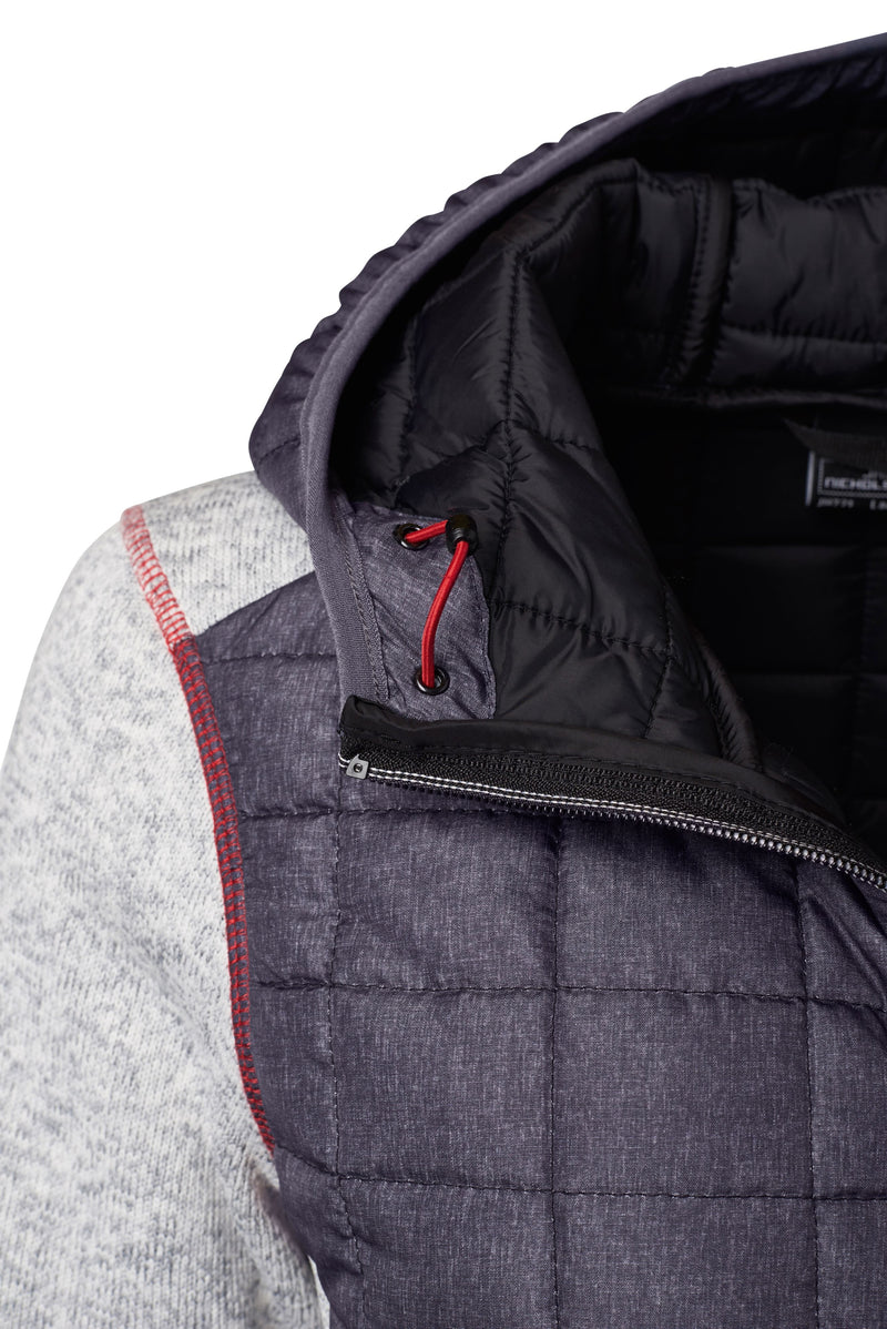 Laden Sie das Bild in Galerie -Viewer, Strickfleecejacke im stylischen Materialmix - JN771