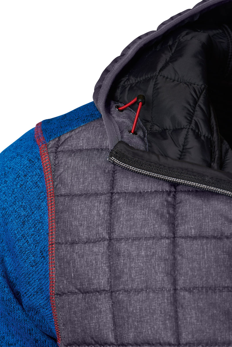 Laden Sie das Bild in Galerie -Viewer, Strickfleecejacke im stylischen Materialmix - JN772