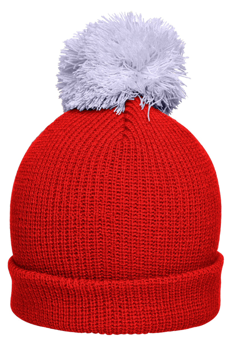 Laden Sie das Bild in Galerie -Viewer, Strickmütze mit Umschlag und Pompon - MB7967