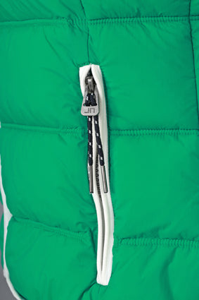 Laden Sie das Bild in Galerie -Viewer, Modische Steppweste mit angeschnittener Kapuze - JN1075