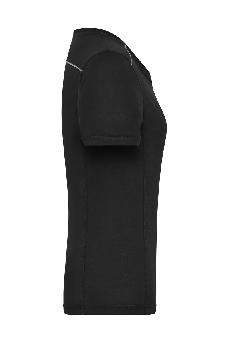 Laden Sie das Bild in Galerie -Viewer, Strapazierfähiges und pflegeleichtes T-shirt mit Kontrastpaspel - JN889