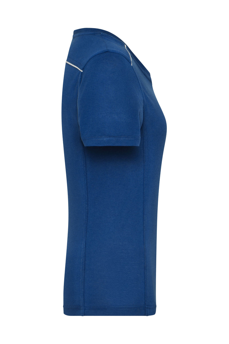 Laden Sie das Bild in Galerie -Viewer, Strapazierfähiges und pflegeleichtes T-shirt mit Kontrastpaspel - JN889