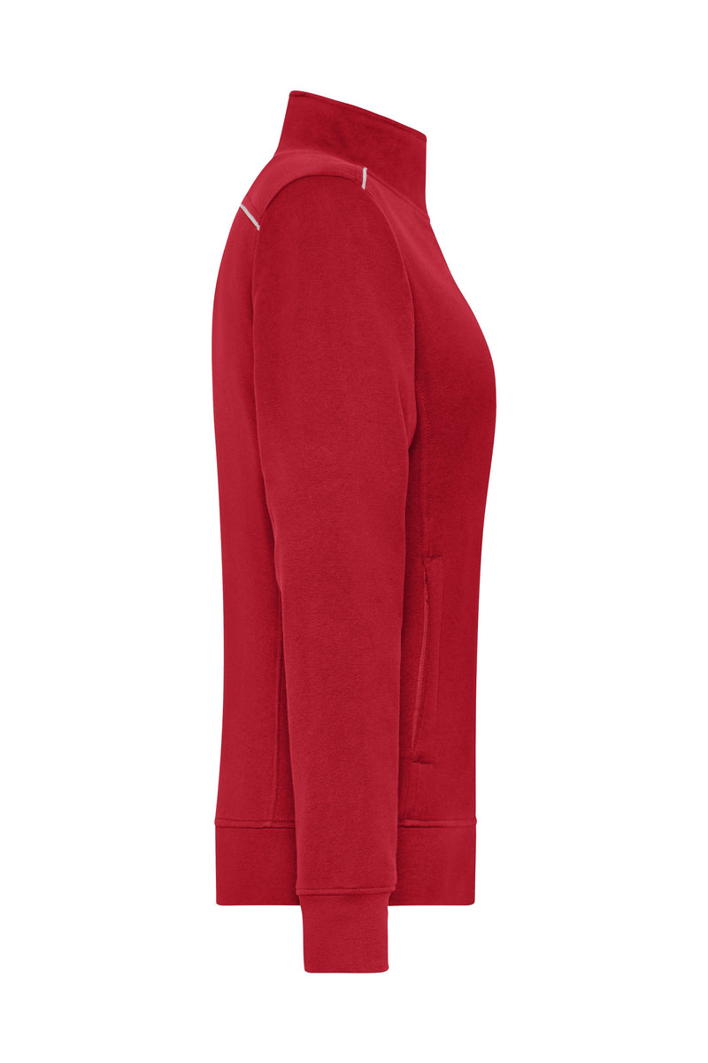 Laden Sie das Bild in Galerie -Viewer, Sweat-Jacke mit Stehkragen und Kontrastpaspel - JN893