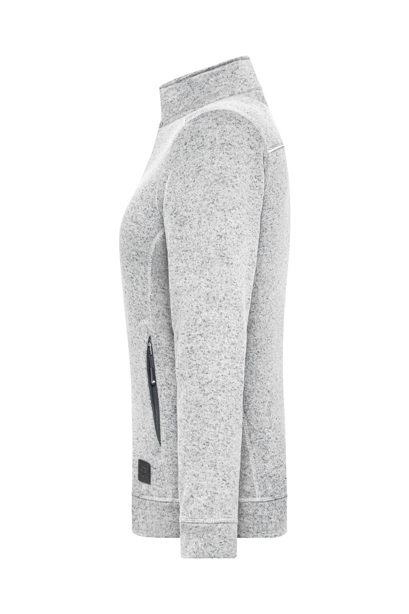 Laden Sie das Bild in Galerie -Viewer, Pflegeleichte Strickfleece-Jacke - JN897