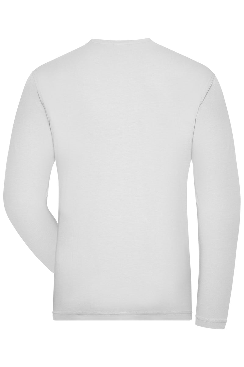 Laden Sie das Bild in Galerie -Viewer, Herren Langarm Shirt aus weichem Elastic-Single-Jersey - JN1804