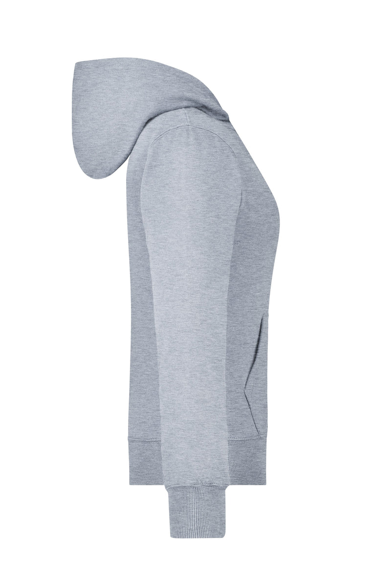 Laden Sie das Bild in Galerie -Viewer, Kapuzen-Jacke aus formbeständiger Sweat-Qualität - Damen - JN053