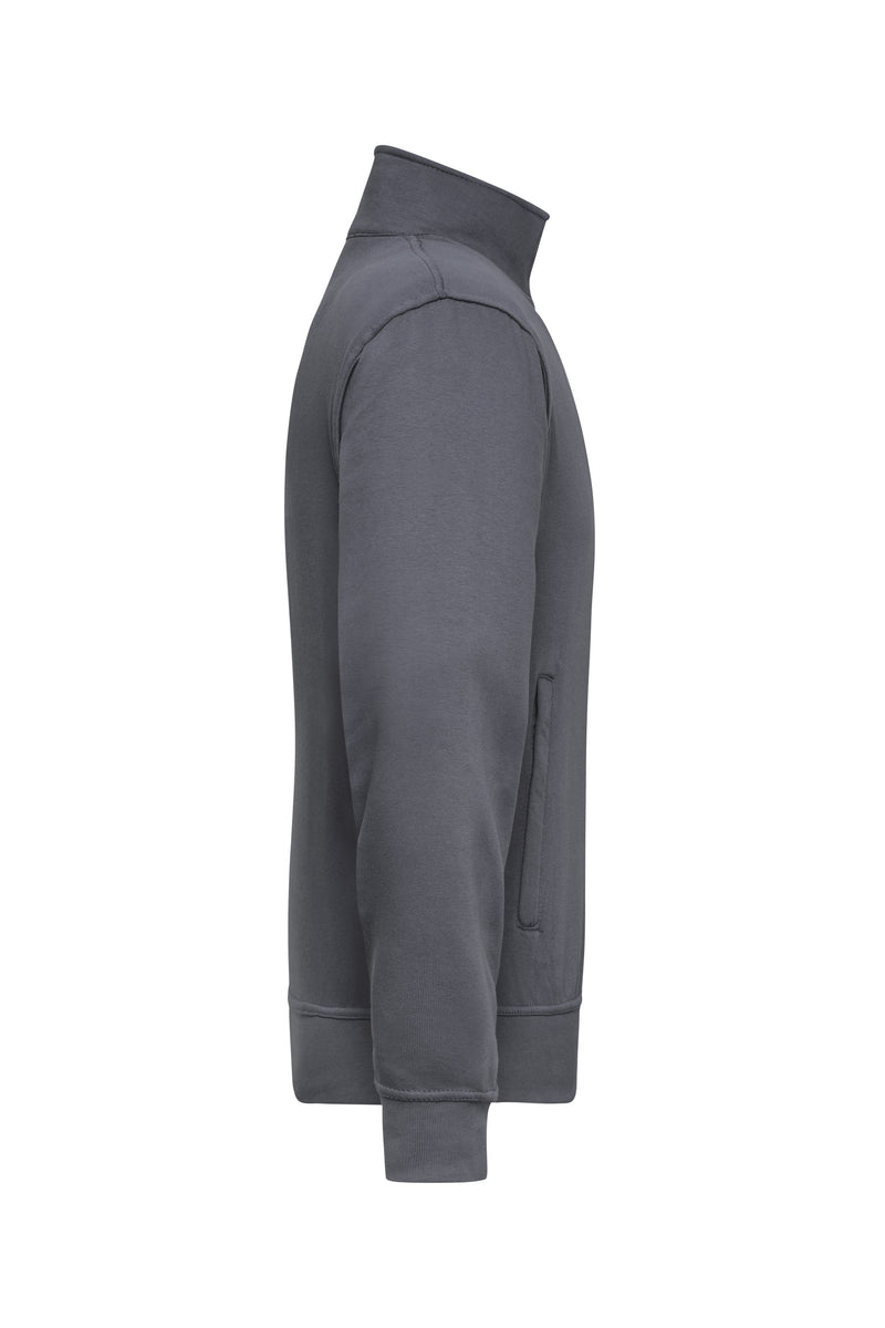 Laden Sie das Bild in Galerie -Viewer, Sweat-Jacke mit Stehkragen und Reißverschluss - JN836