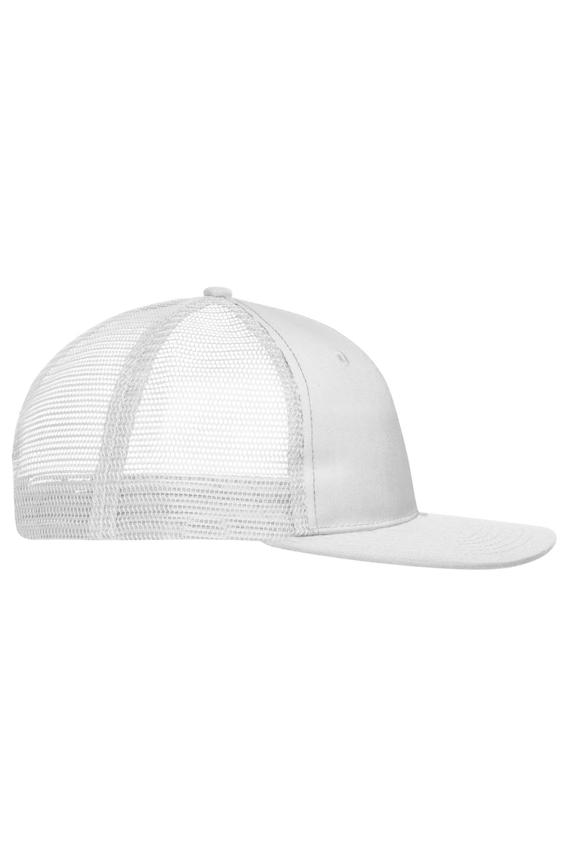 Laden Sie das Bild in Galerie -Viewer, Trendiges 6 Panel Mesh Cap mit flachem Schild aus Polycotton - MB6240