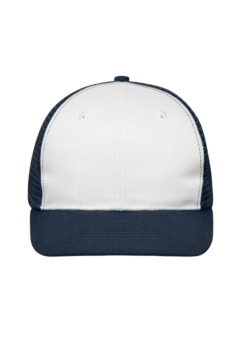 Laden Sie das Bild in Galerie -Viewer, Trendiges 6 Panel Mesh Cap mit flachem Schild aus Polycotton - MB6240