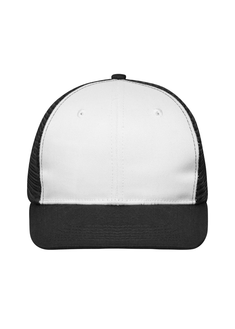 Laden Sie das Bild in Galerie -Viewer, Trendiges 6 Panel Mesh Cap mit flachem Schild aus Polycotton - MB6240