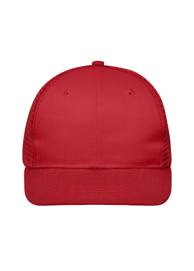 Laden Sie das Bild in Galerie -Viewer, Trendiges 6 Panel Mesh Cap mit flachem Schild aus Polycotton - MB6240