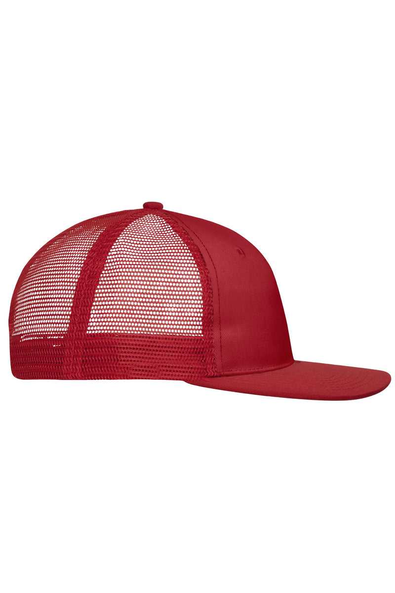 Laden Sie das Bild in Galerie -Viewer, Trendiges 6 Panel Mesh Cap mit flachem Schild aus Polycotton - MB6240