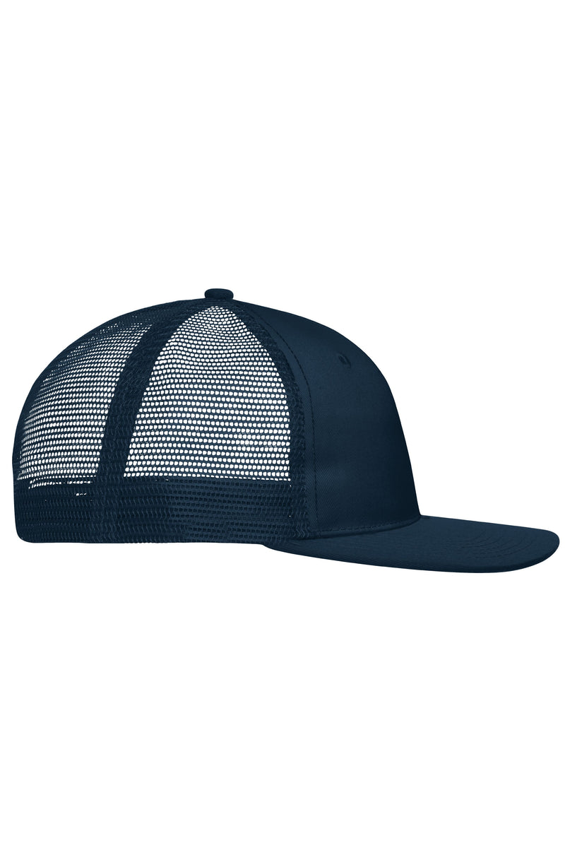 Laden Sie das Bild in Galerie -Viewer, Trendiges 6 Panel Mesh Cap mit flachem Schild aus Polycotton - MB6240