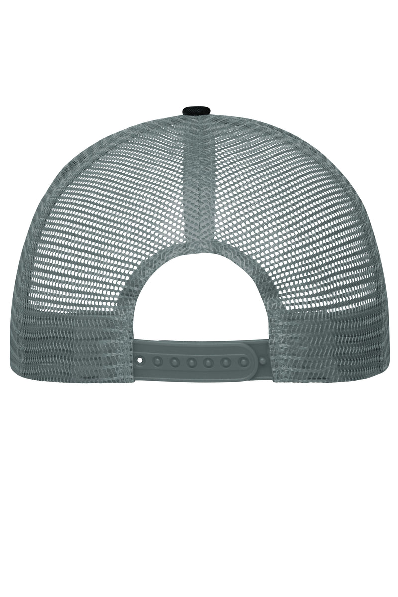 Laden Sie das Bild in Galerie -Viewer, Trendiges 6 Panel Mesh Cap mit flachem Schild aus Polycotton - MB6240