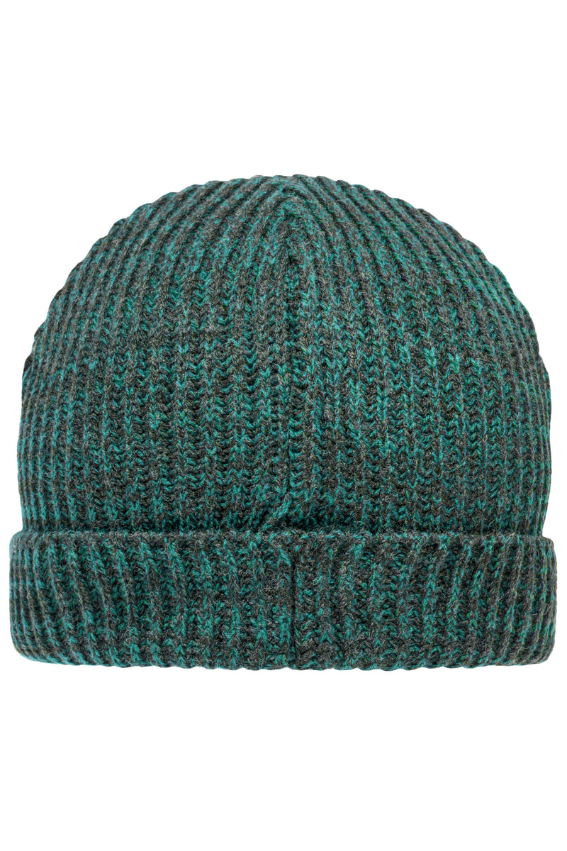 Laden Sie das Bild in Galerie -Viewer, Melierte Strickmütze mit Krempe - MB7992