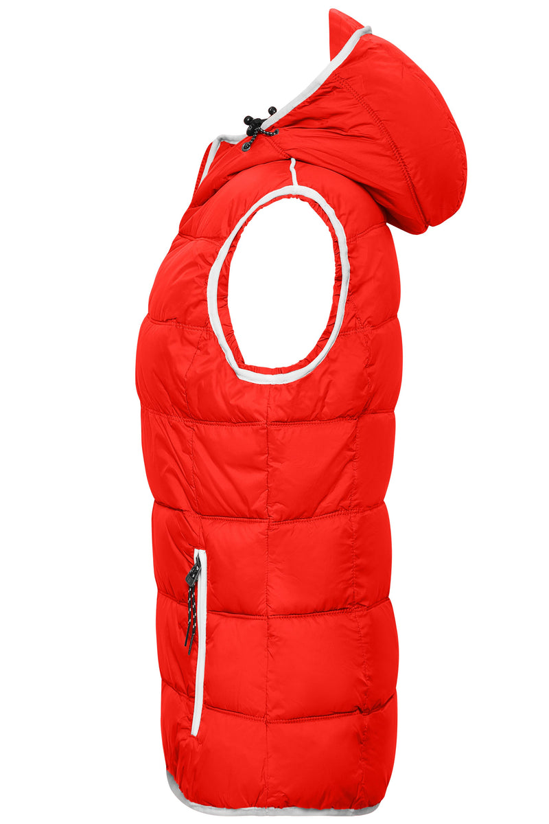 Laden Sie das Bild in Galerie -Viewer, Modische Steppweste mit angeschnittener Kapuze - JN1075