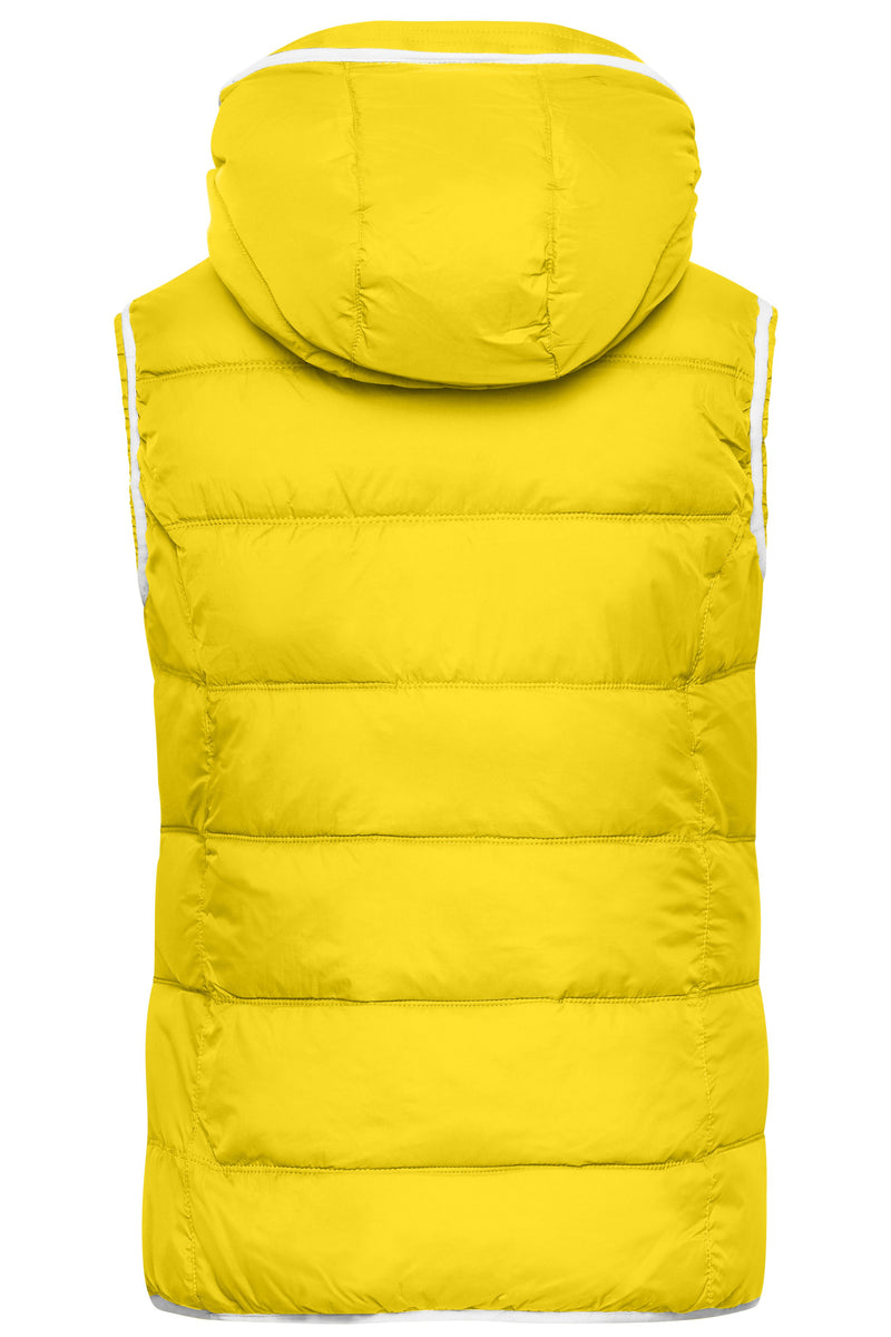 Laden Sie das Bild in Galerie -Viewer, Modische Steppweste mit angeschnittener Kapuze - JN1075