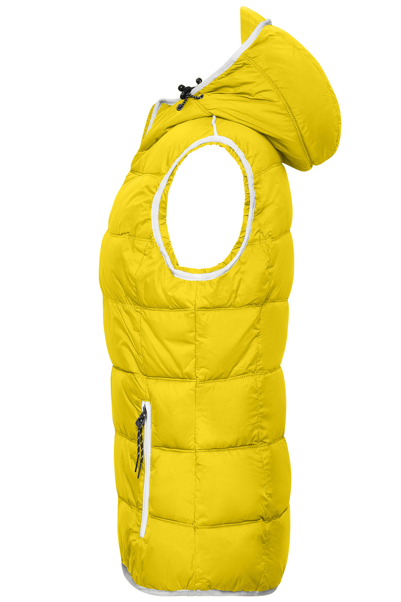 Laden Sie das Bild in Galerie -Viewer, Modische Steppweste mit angeschnittener Kapuze - JN1075