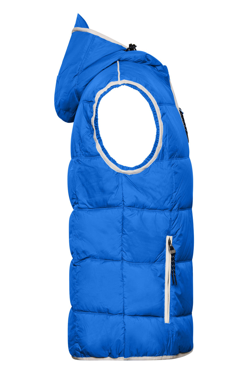 Laden Sie das Bild in Galerie -Viewer, Modische Steppweste mit angeschnittener Kapuze - JN1076