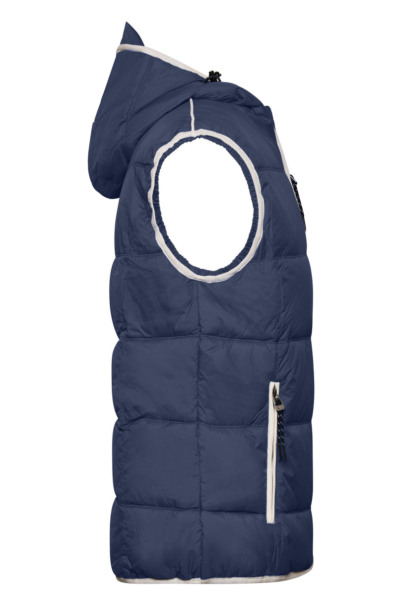 Laden Sie das Bild in Galerie -Viewer, Modische Steppweste mit angeschnittener Kapuze - JN1076