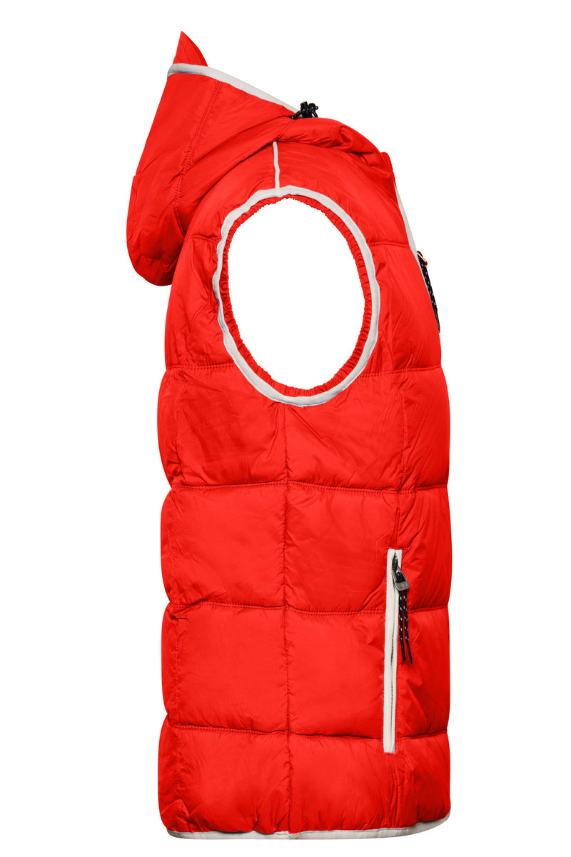 Laden Sie das Bild in Galerie -Viewer, Modische Steppweste mit angeschnittener Kapuze - JN1076