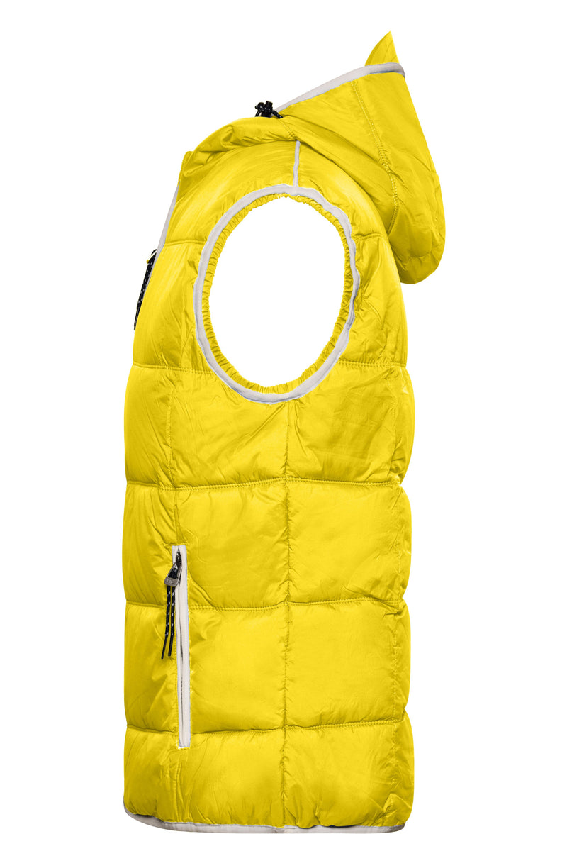 Laden Sie das Bild in Galerie -Viewer, Modische Steppweste mit angeschnittener Kapuze - JN1076