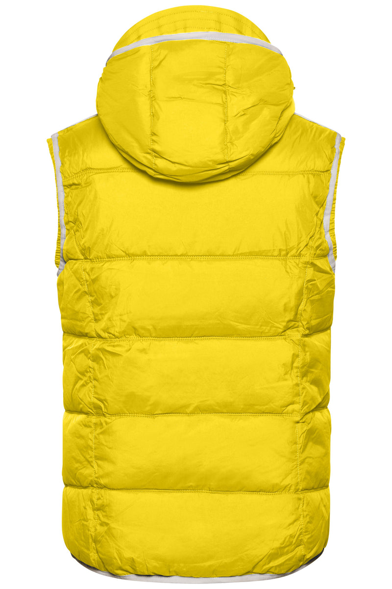 Laden Sie das Bild in Galerie -Viewer, Modische Steppweste mit angeschnittener Kapuze - JN1076