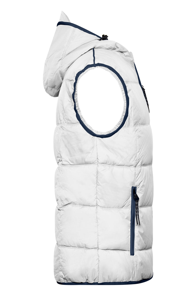 Laden Sie das Bild in Galerie -Viewer, Modische Steppweste mit angeschnittener Kapuze - JN1076